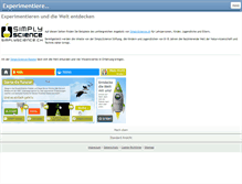 Tablet Screenshot of kiknet-simplyscience.org